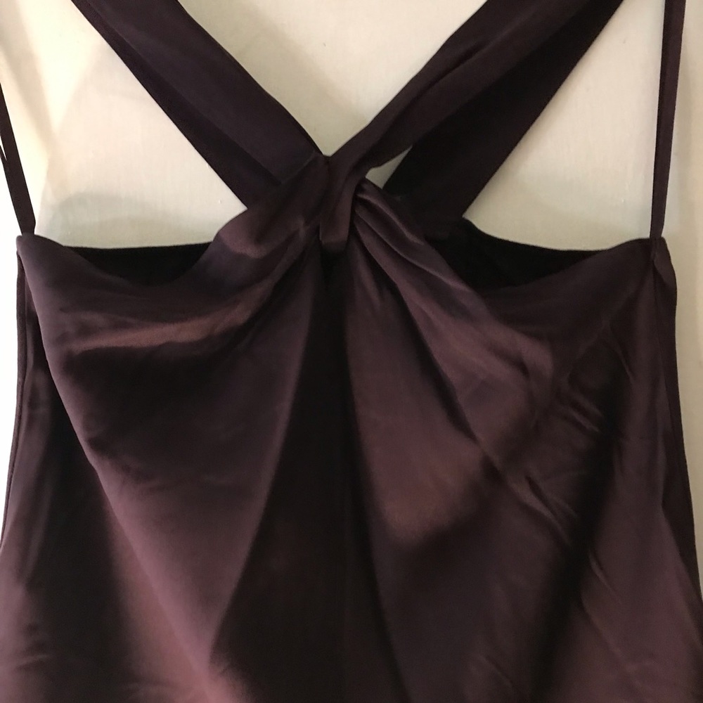 NWT Banana Republic Criss Cross Tank Top, Size S, Color: Plum (dark purple)